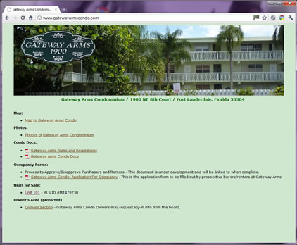 Gateway Arms Condominium Screen